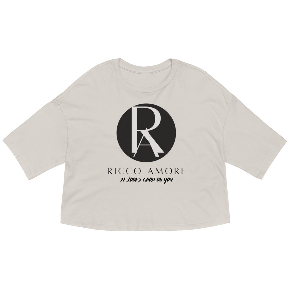 Ricco Amore’s Loose drop shoulder crop top