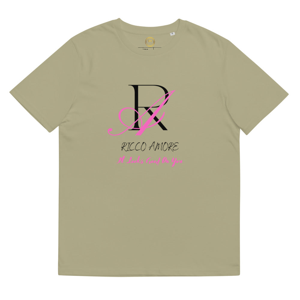 Pink &Black Logo Unisex organic cotton t-shirt
