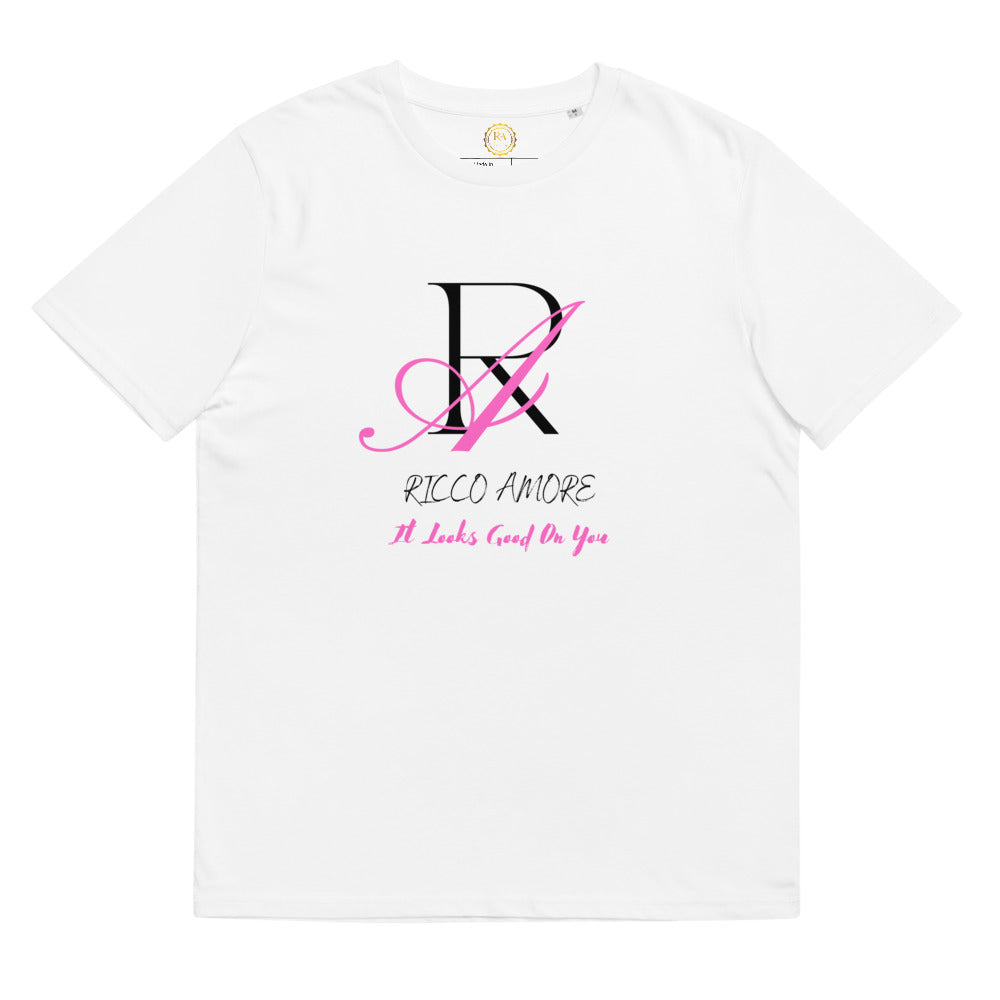 Pink &Black Logo Unisex organic cotton t-shirt