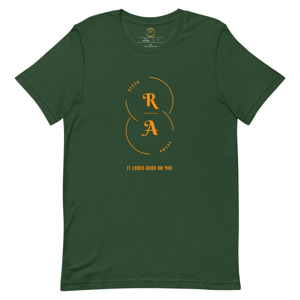 Orange Circles Short-Sleeve Unisex T-Shirt