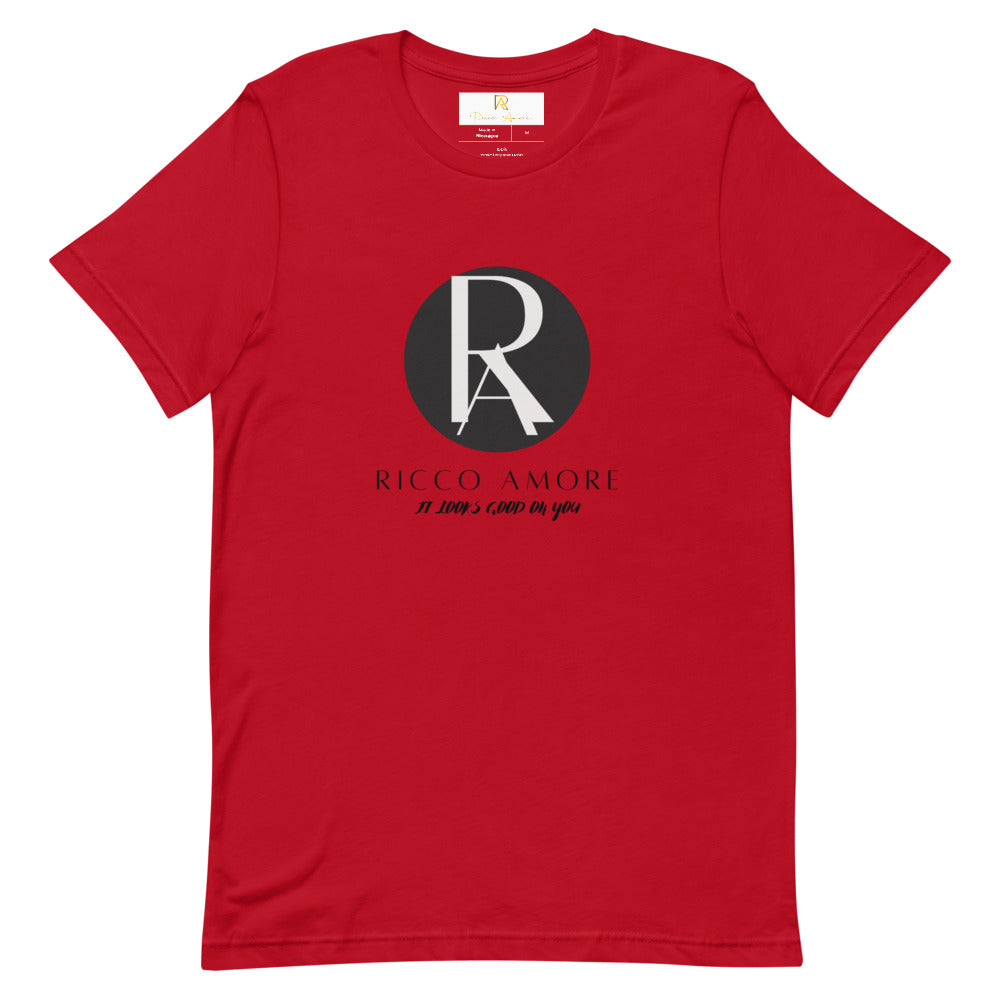 Ricco Amore Interlaced Short-Sleeve Unisex T-Shirt