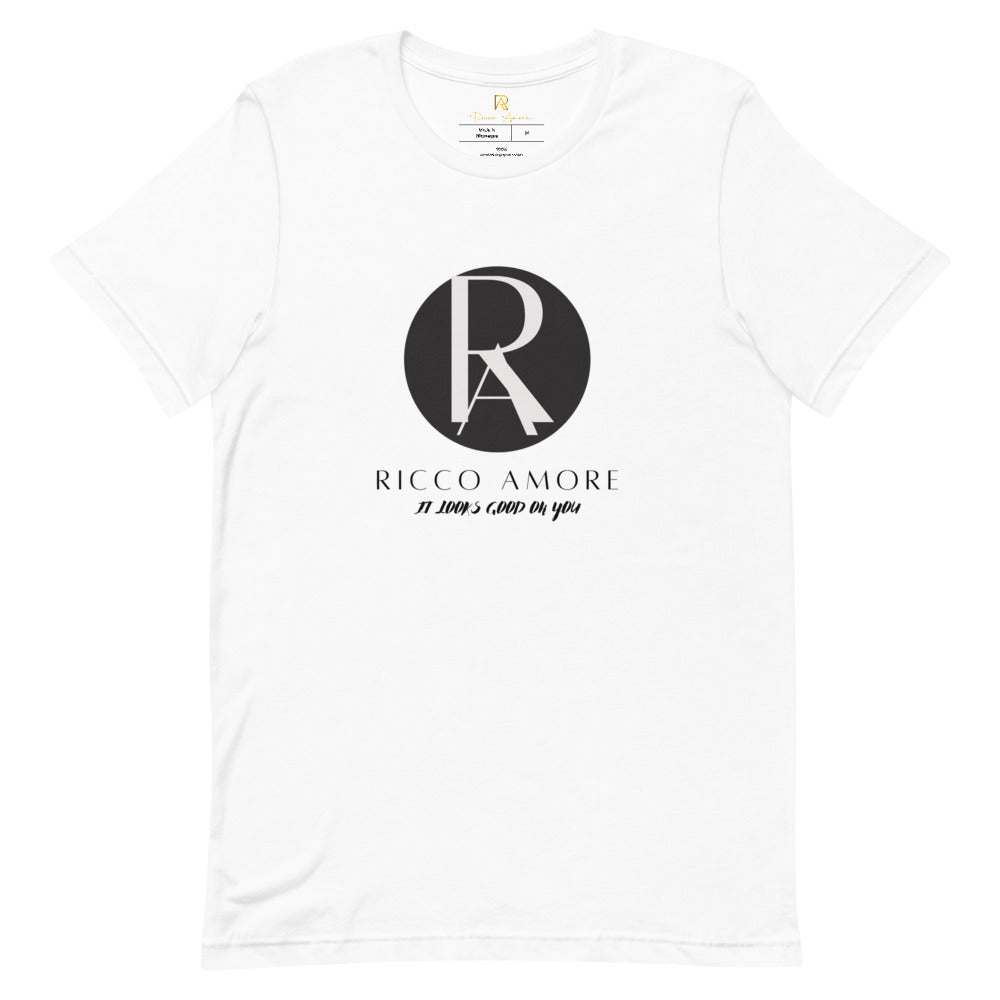 Ricco Amore Interlaced Short-Sleeve Unisex T-Shirt