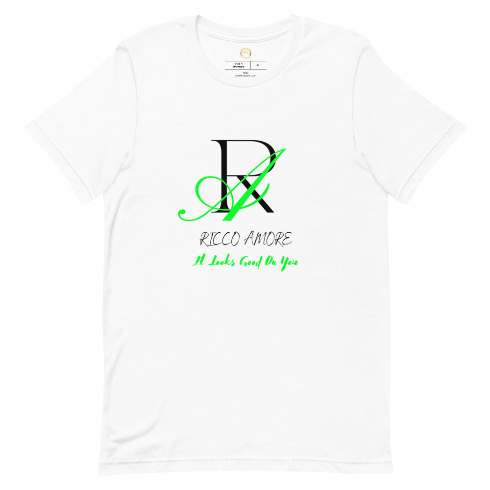 Green+Black “R+A” Short-Sleeve Unisex T-Shirt