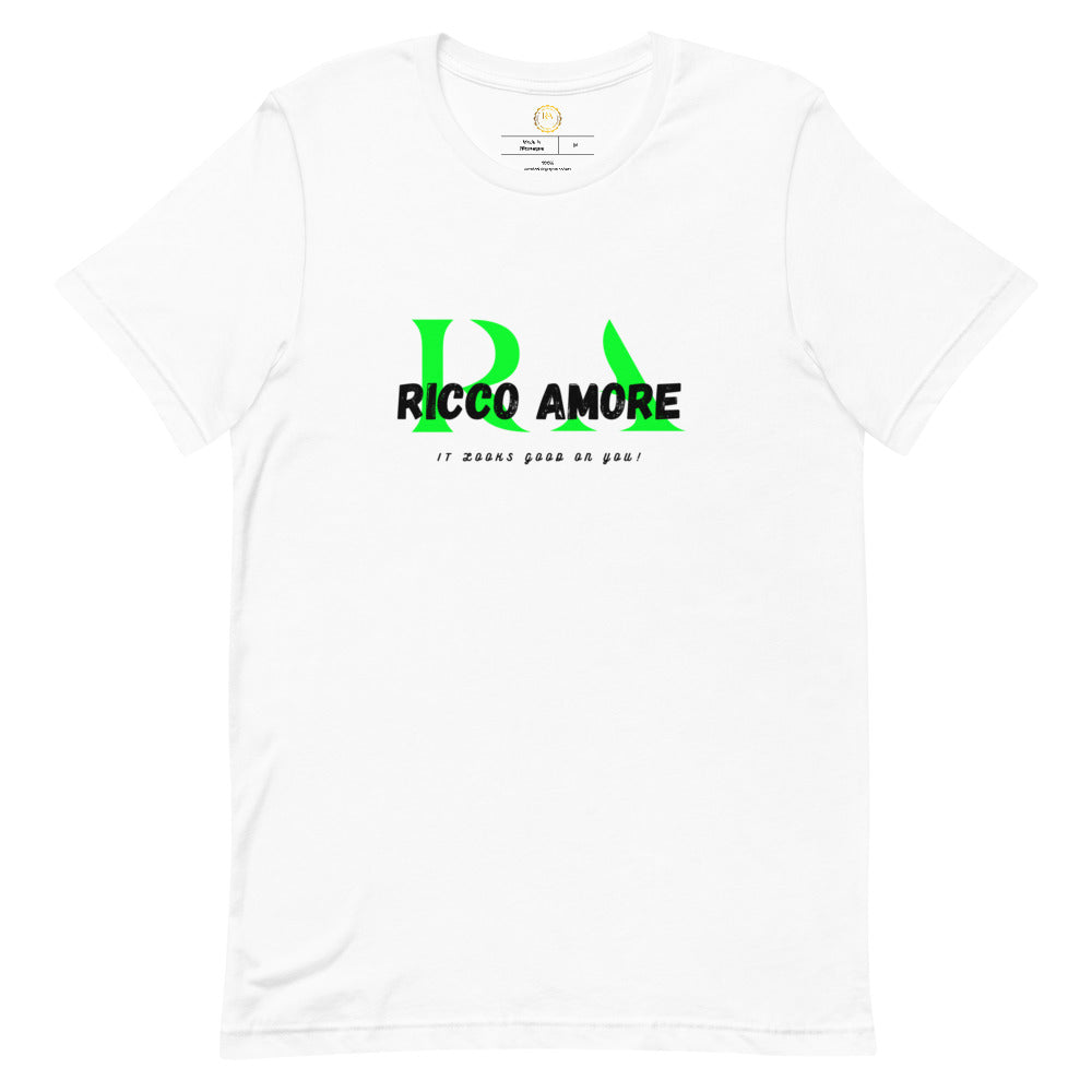 R+A Green&White Short-sleeve unisex t-shirt