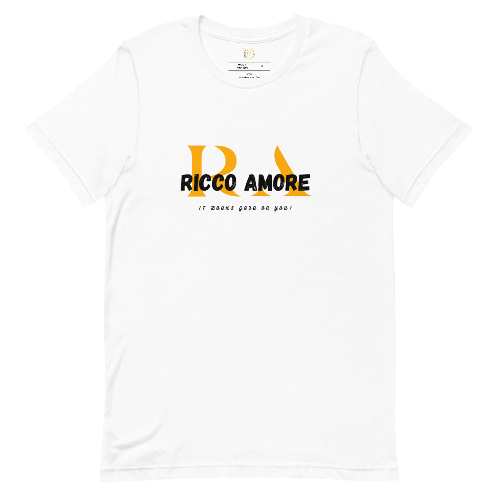 R+A Orange&White Short-sleeve unisex t-shirt