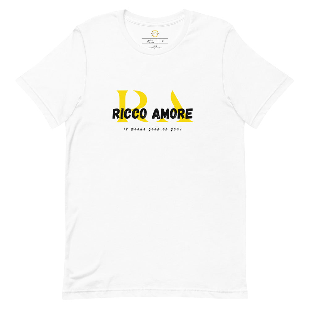 R+A Yellow&White Short-sleeve unisex t-shirt