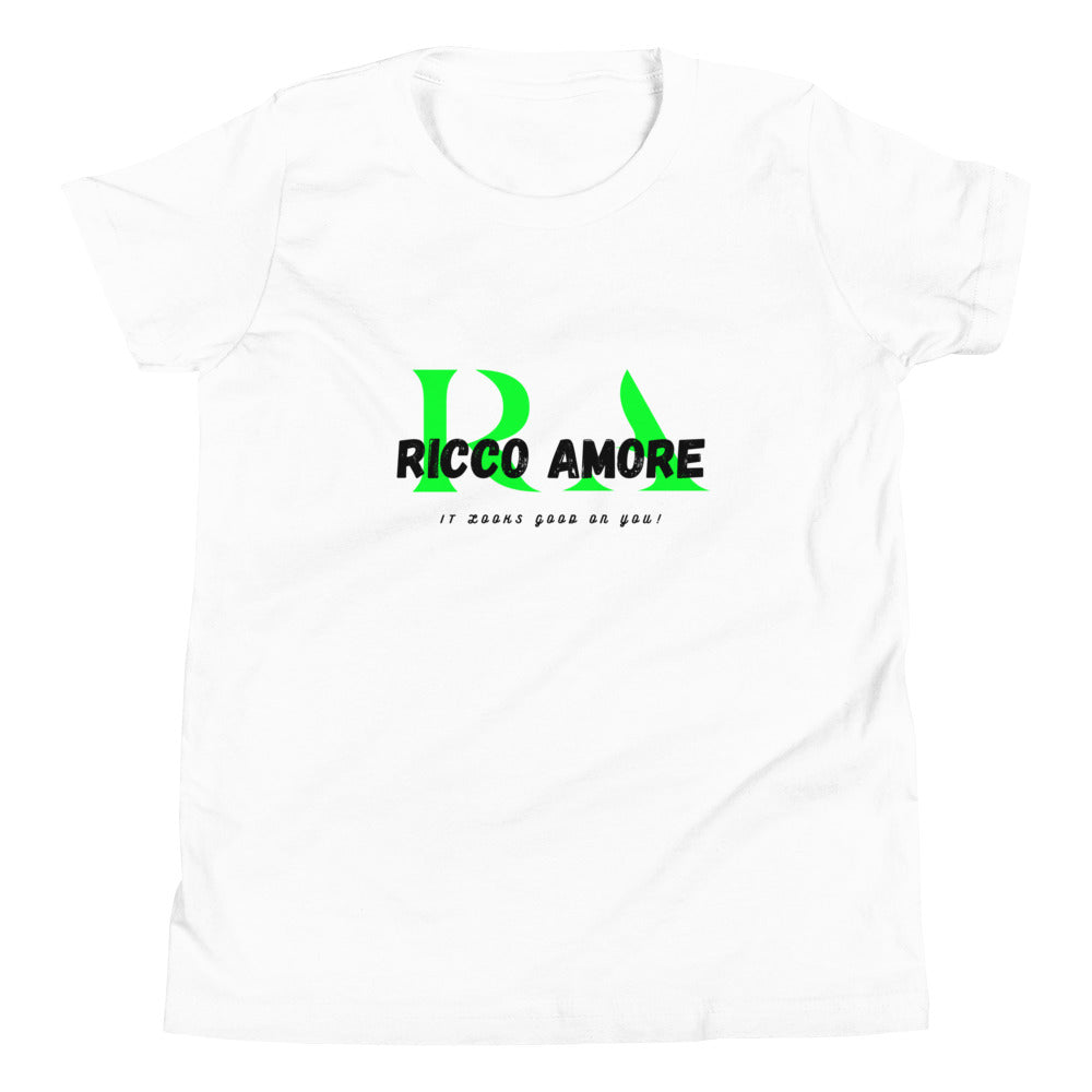 R+A Green&White Youth Short Sleeve T-Shirt