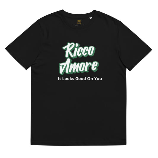 Noble Green Black Unisex organic cotton t-shirt