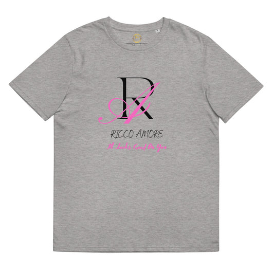 Pink &Black Logo Unisex organic cotton t-shirt