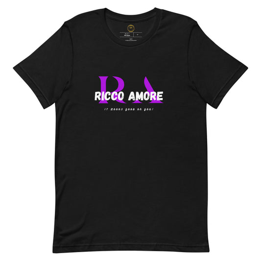 R+A Purple&Black Short-sleeve unisex t-shirt