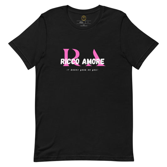 R+A Pink&Black Short-sleeve unisex t-shirt