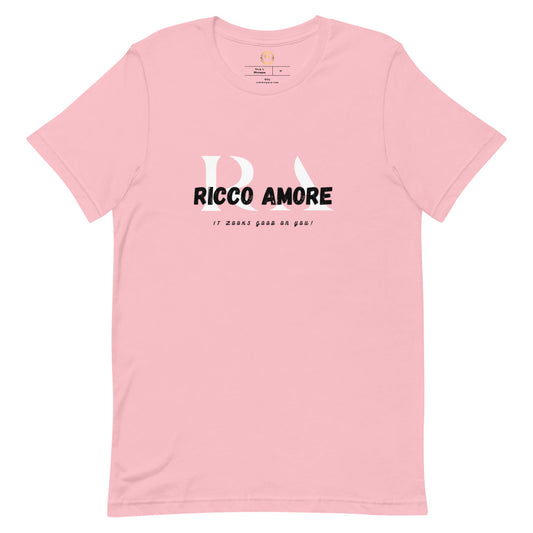 R+A White&Pink Short-sleeve unisex t-shirt