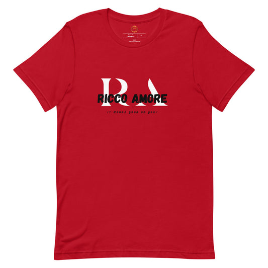 R+A White&Red Short-sleeve unisex t-shirt