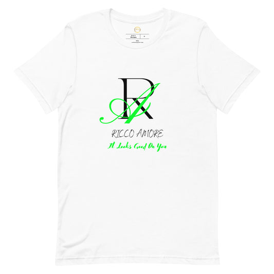 Green+Black “R+A” Short-Sleeve Unisex T-Shirt
