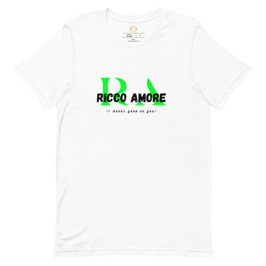 R+A Green&White Short-sleeve unisex t-shirt
