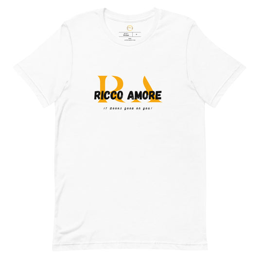 R+A Orange&White Short-sleeve unisex t-shirt