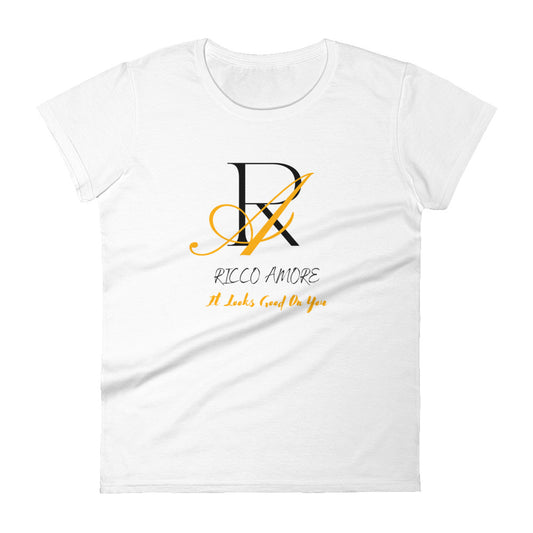 Orange +Black Women's short sleeve t-shirt