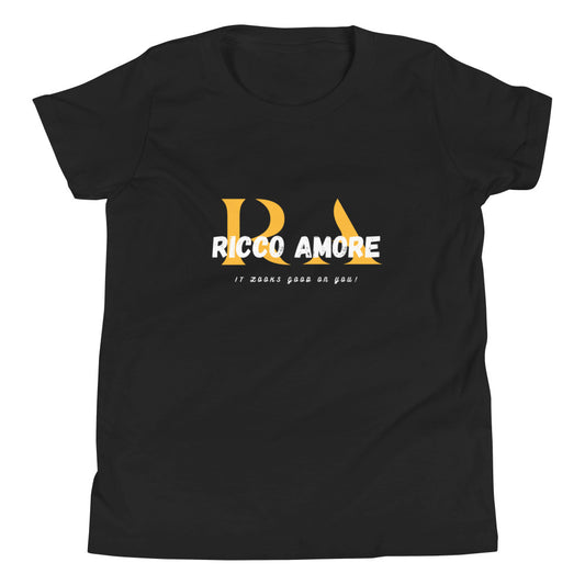 Orange + Black Youth Short Sleeve T-Shirt