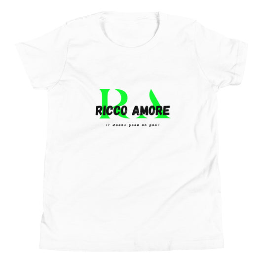 R+A Green&White Youth Short Sleeve T-Shirt